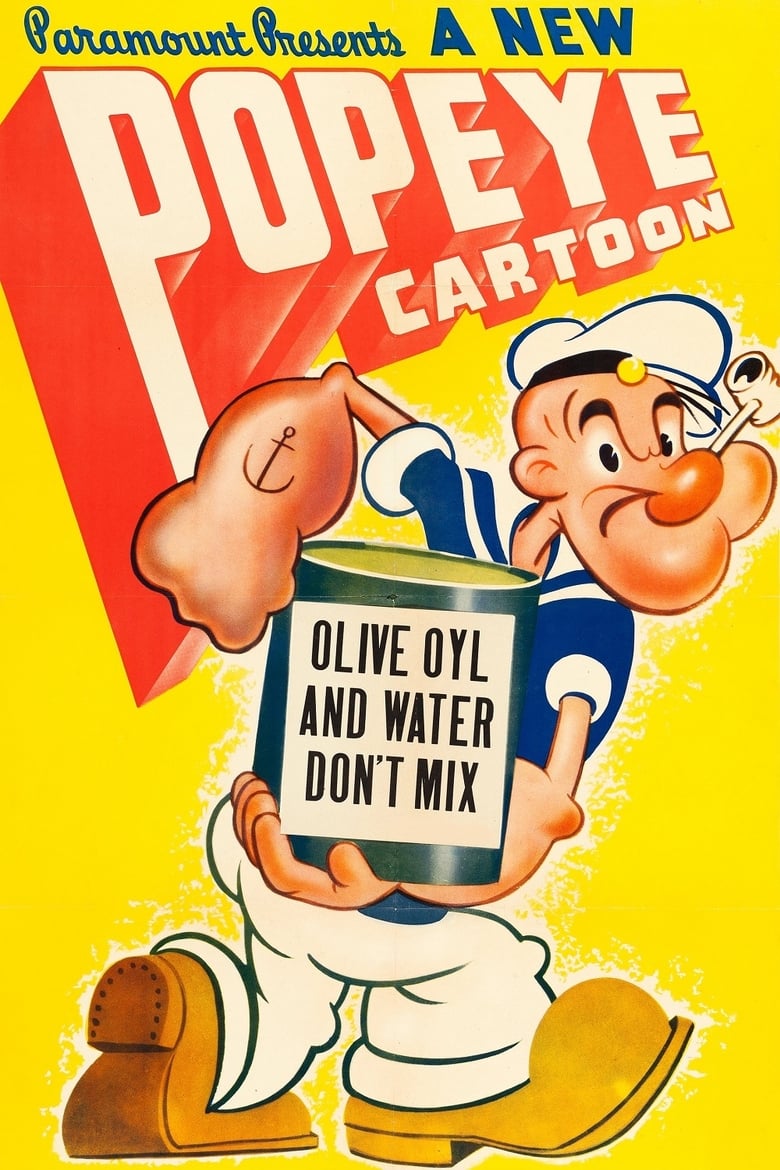 Poster of Olive Oyl and Water Don't Mix