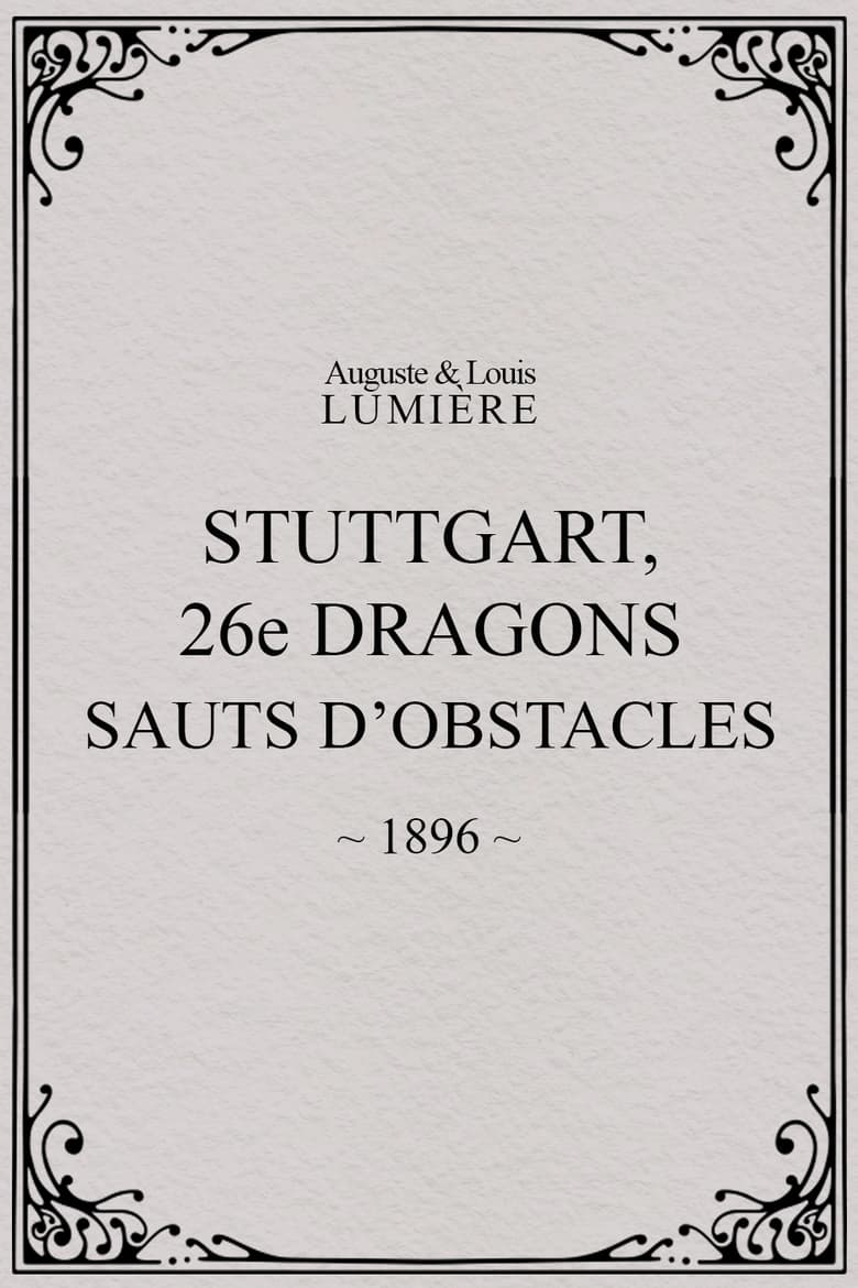 Poster of Stuttgart : 26ème dragons. Sauts d’obstacles