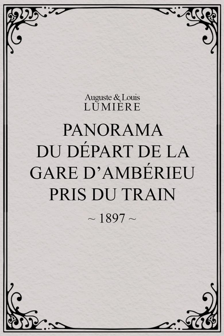 Poster of Panorama du départ de la gare d’Ambérieu pris du train (temps de neige)