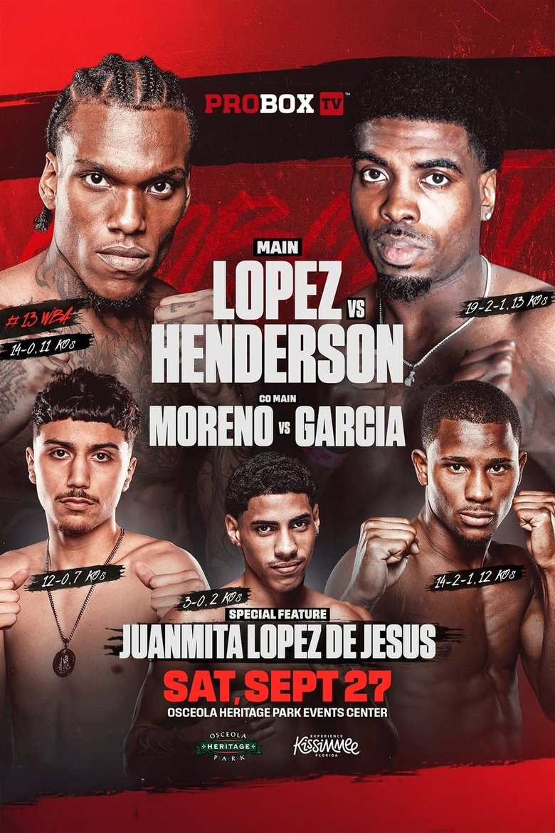 Poster of Najee Lopez vs. Kalvin Henderson
