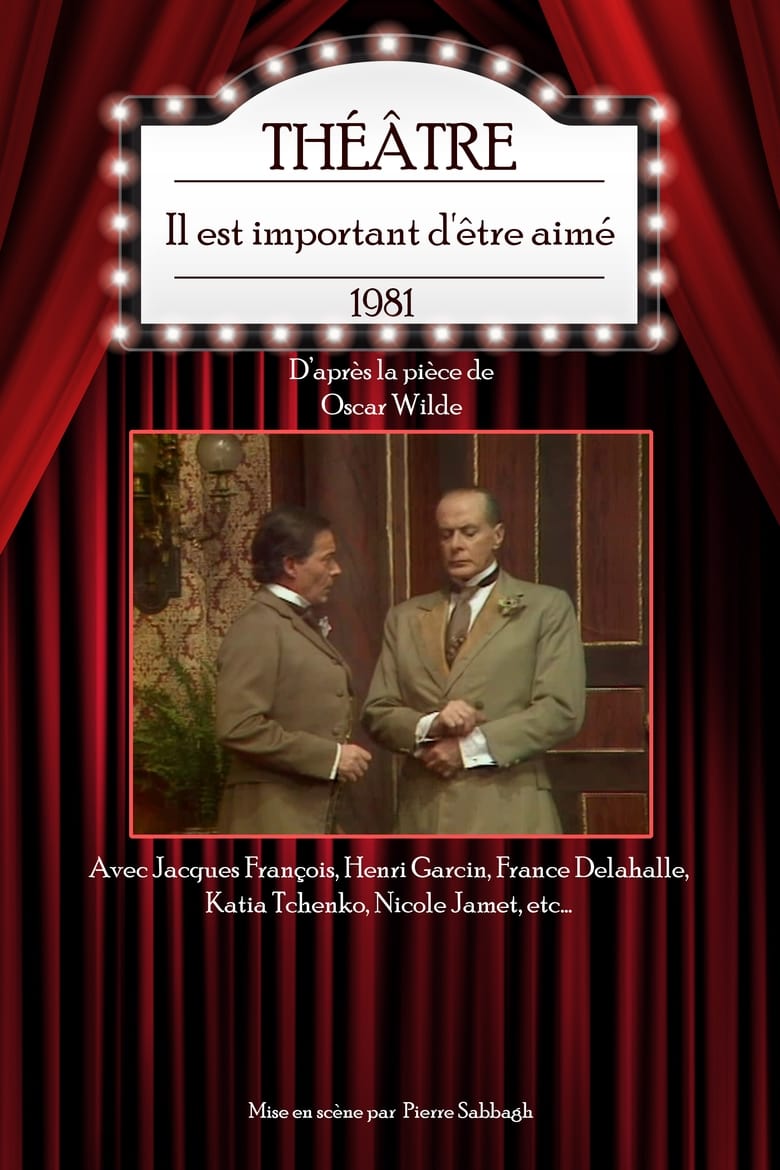 Poster of Il est important d'être aimé