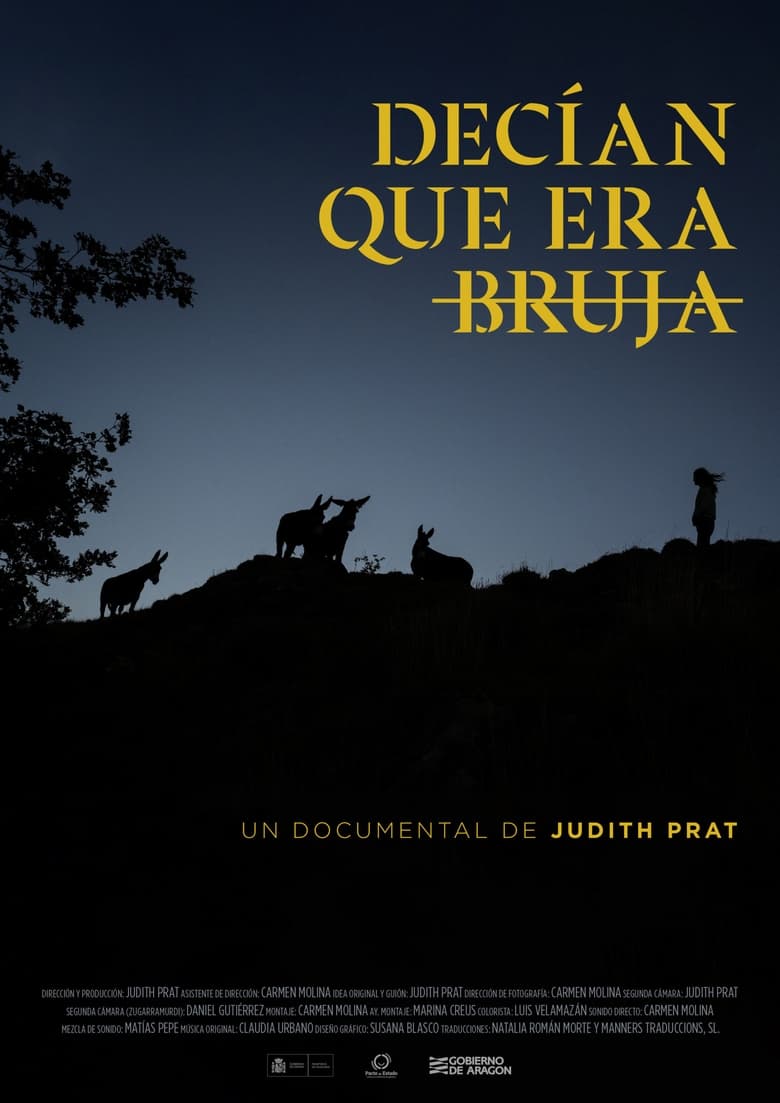 Poster of Decían que era bruja