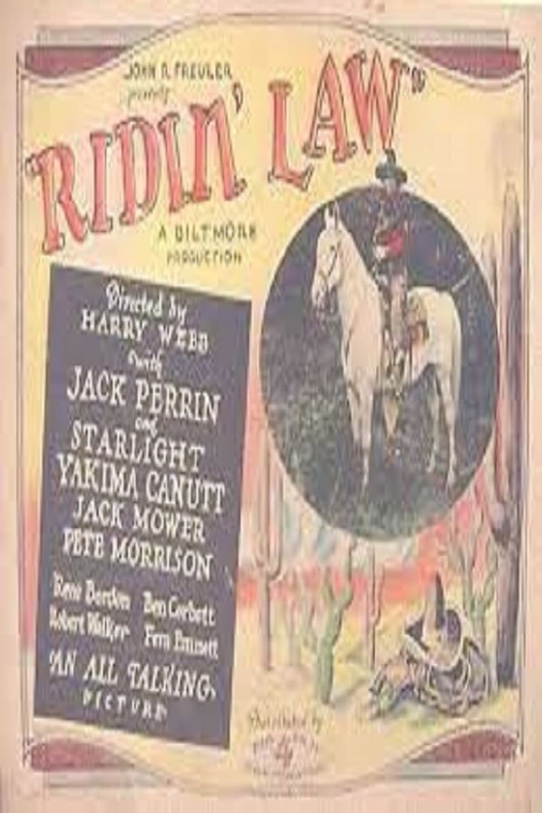 Poster of Ridin' Law