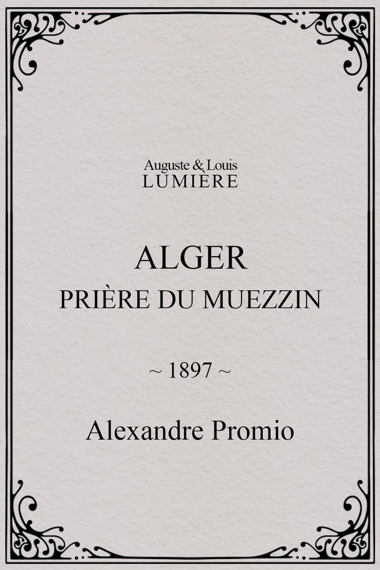 Poster of Alger : prière du muezzin