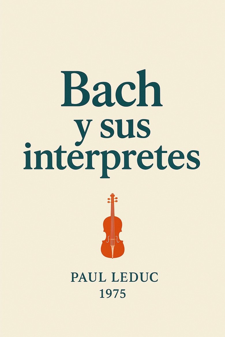 Poster of Bach and his Interpreters