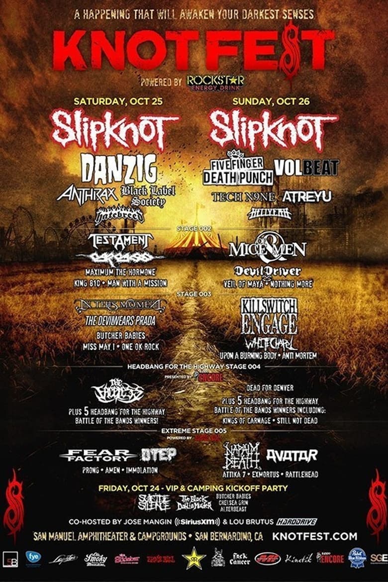 Poster of Slipknot - Live at KnotFest 2014 (Day 1)