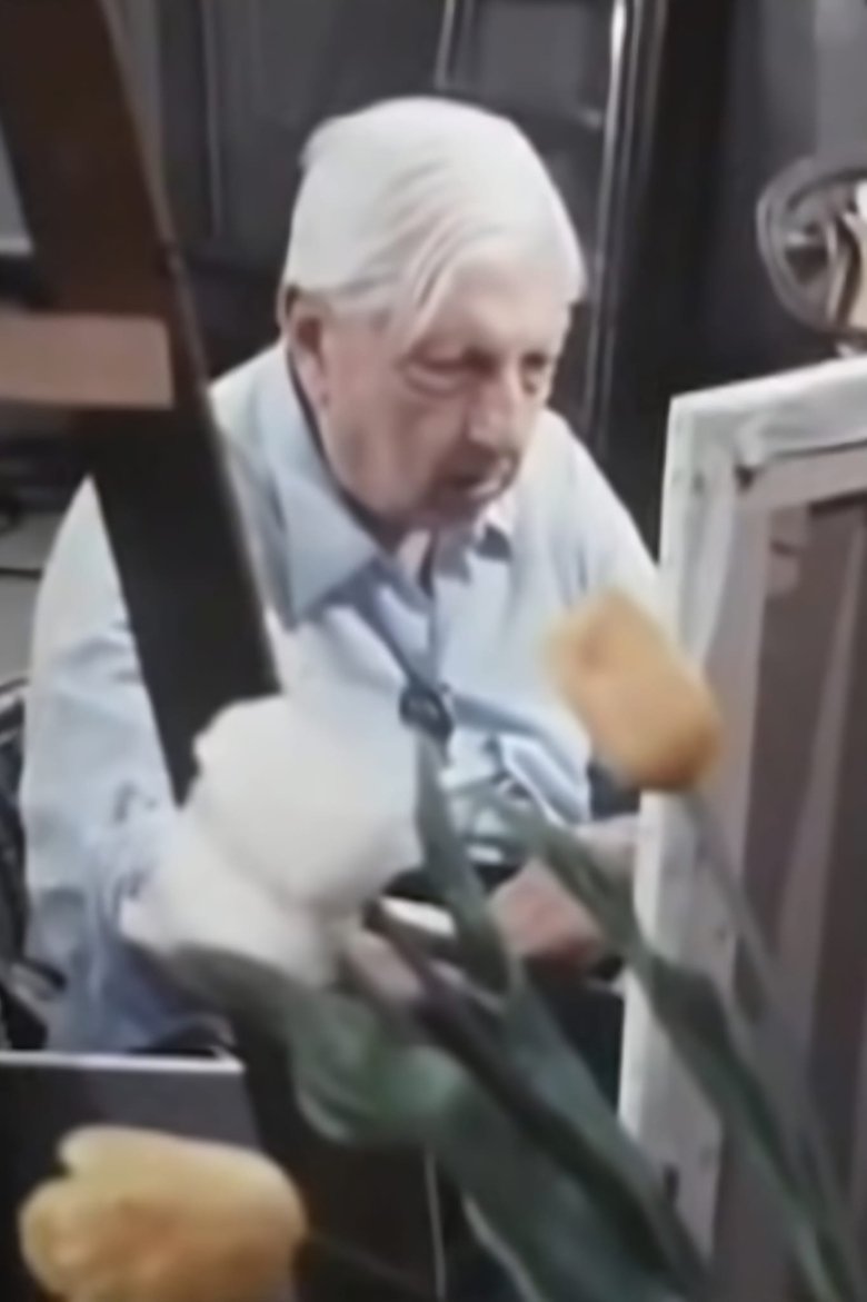 Poster of Giorgio de Chirico paints live The Sun on the Easel, 1973