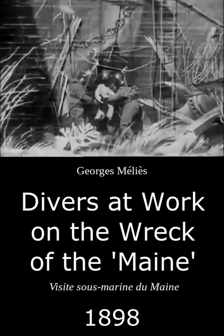 Poster of Divers at Work on the Wreck of the "Maine"