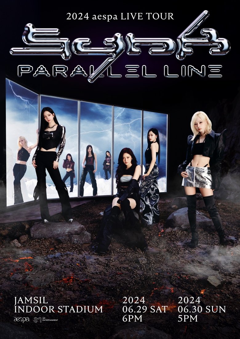 Poster of 2024 aespa LIVE TOUR - SYNK : PARALLEL LINE - in SEOUL