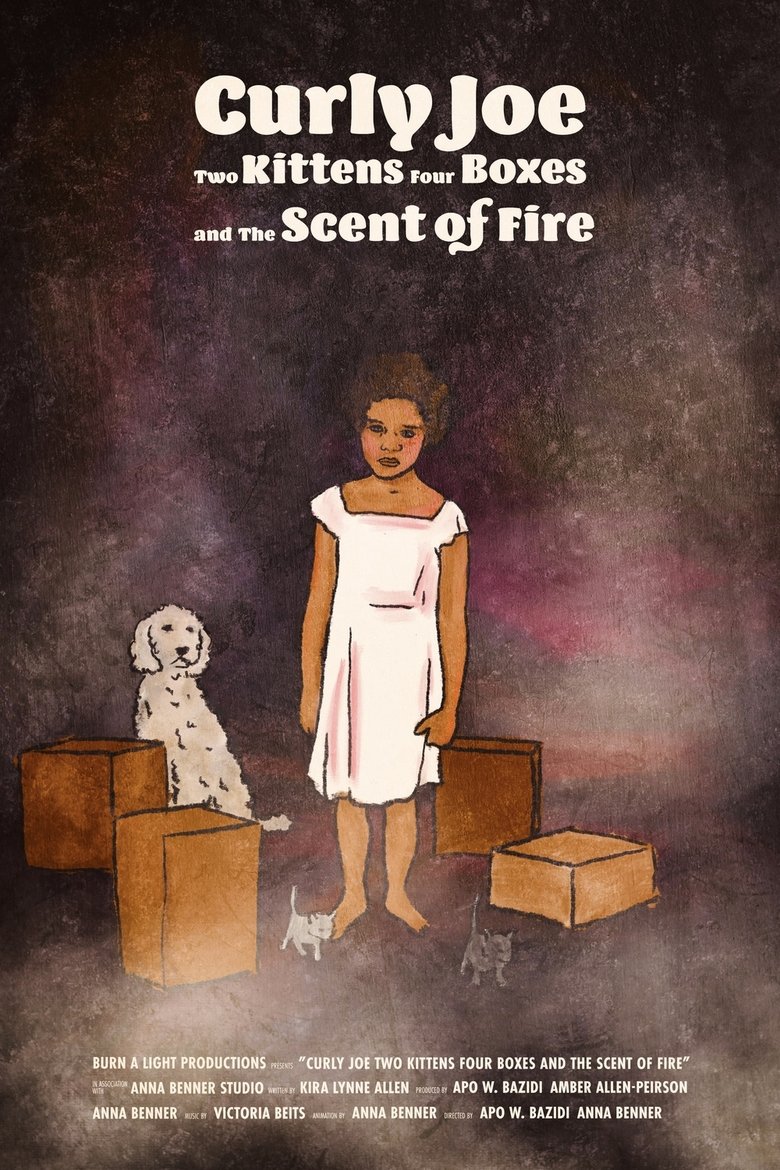Poster of Curly Joe, Two Kittens, Four Boxes, and the Scent of Fire