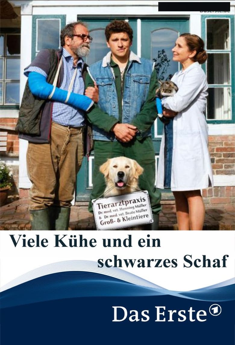 Poster of Viele Kühe und ein schwarzes Schaf