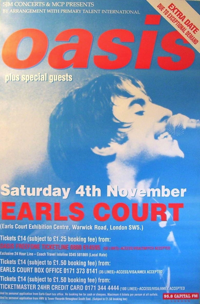 Poster of Oasis - Live at Earls Court in 1995