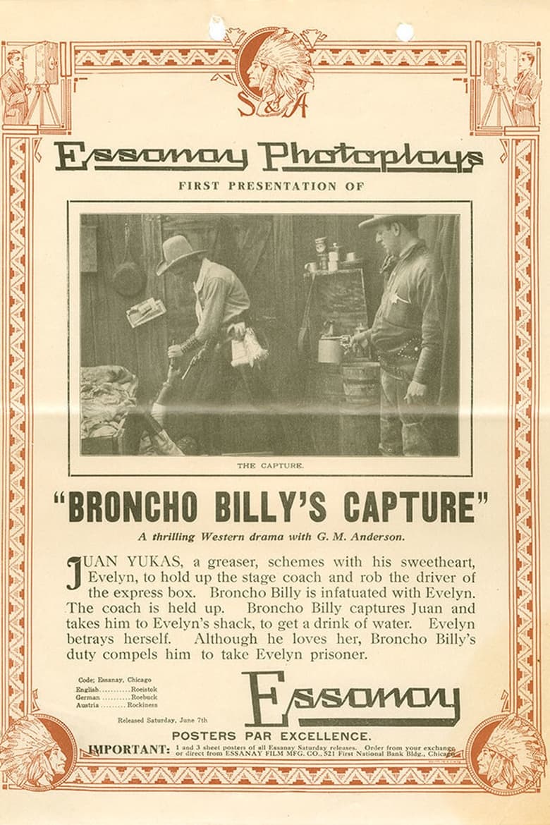 Poster of Broncho Billy's Capture