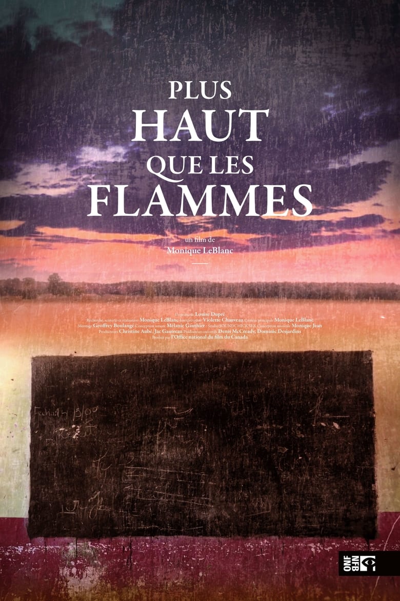 Poster of Plus haut que les flammes