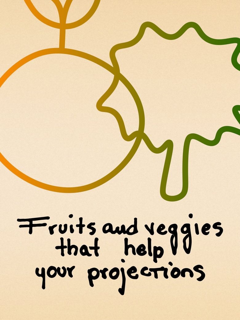 Poster of Fruits and Veggies That Help Your Projections