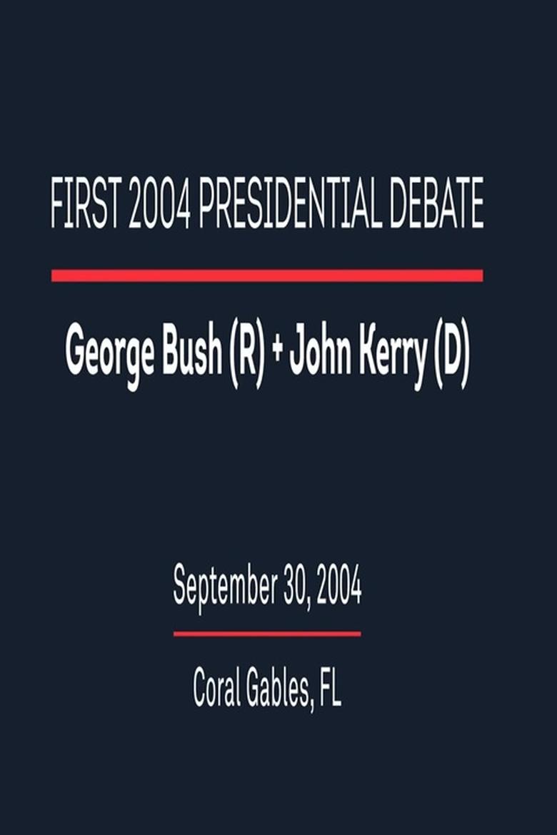 Poster of 2004 First Presidential Debate