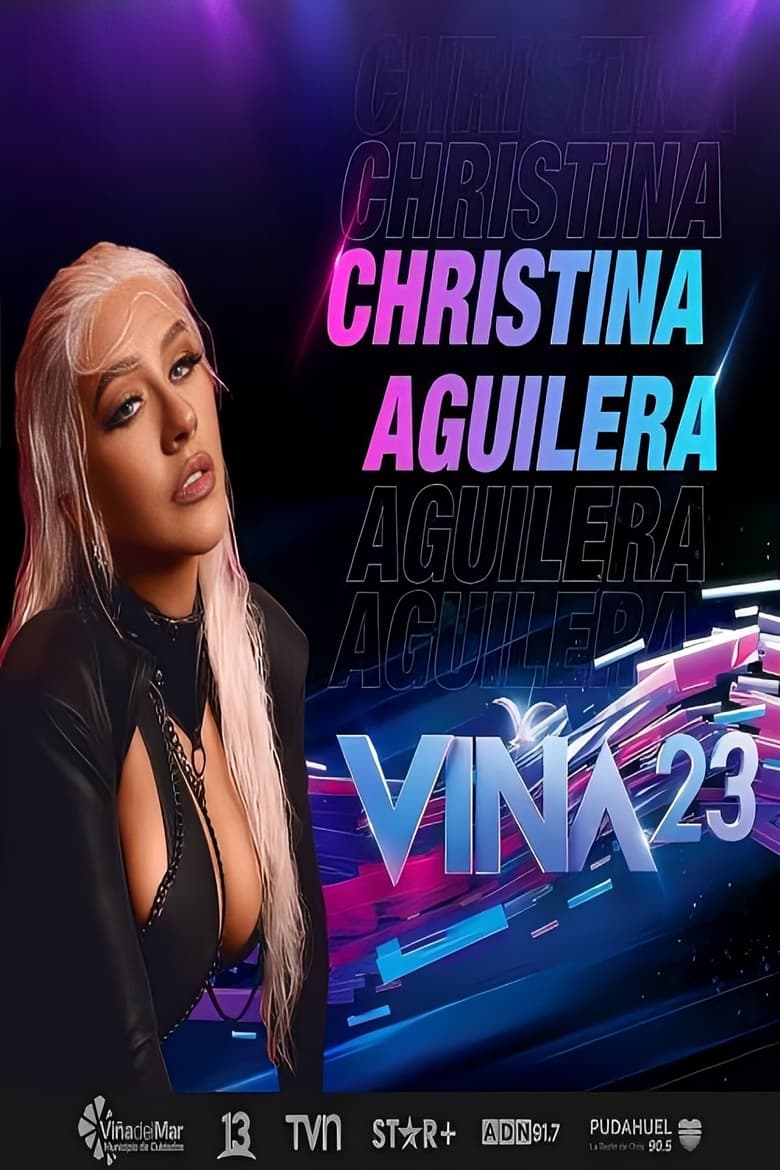 Poster of Christina Aguilera at Viña del Mar Festival