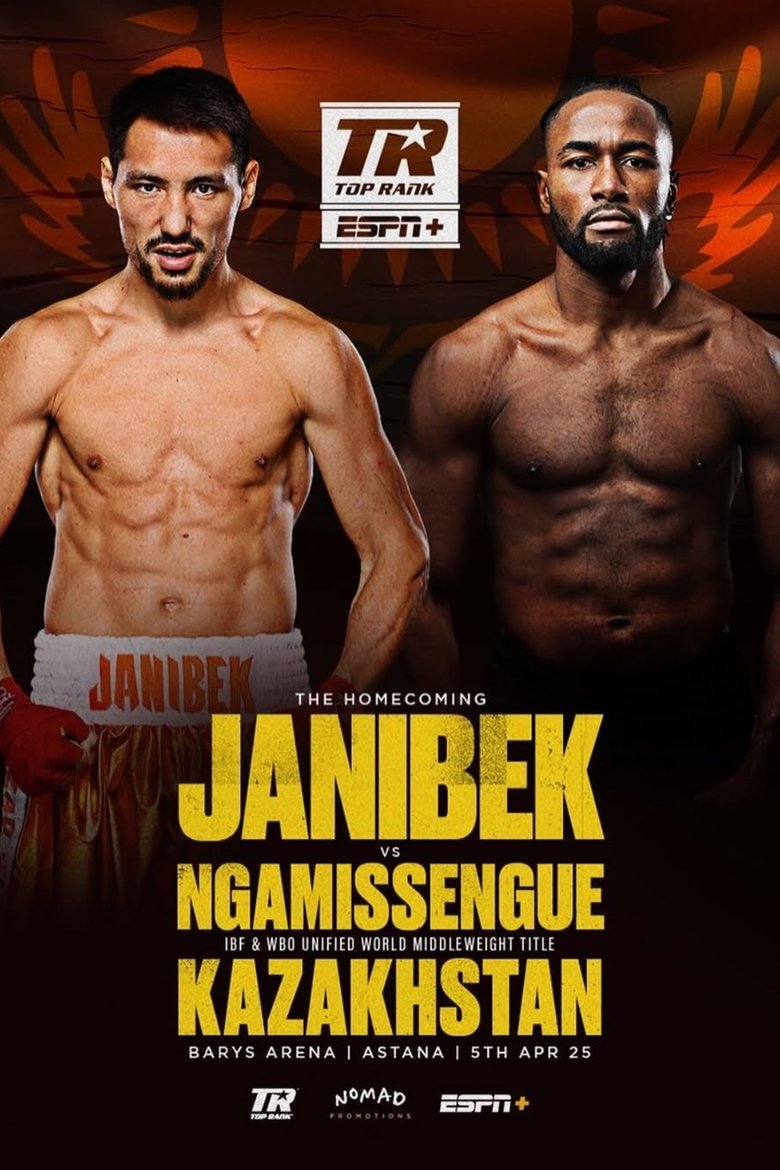 Poster of Janibek Alimkhanuly vs. Anauel Ngamissengue