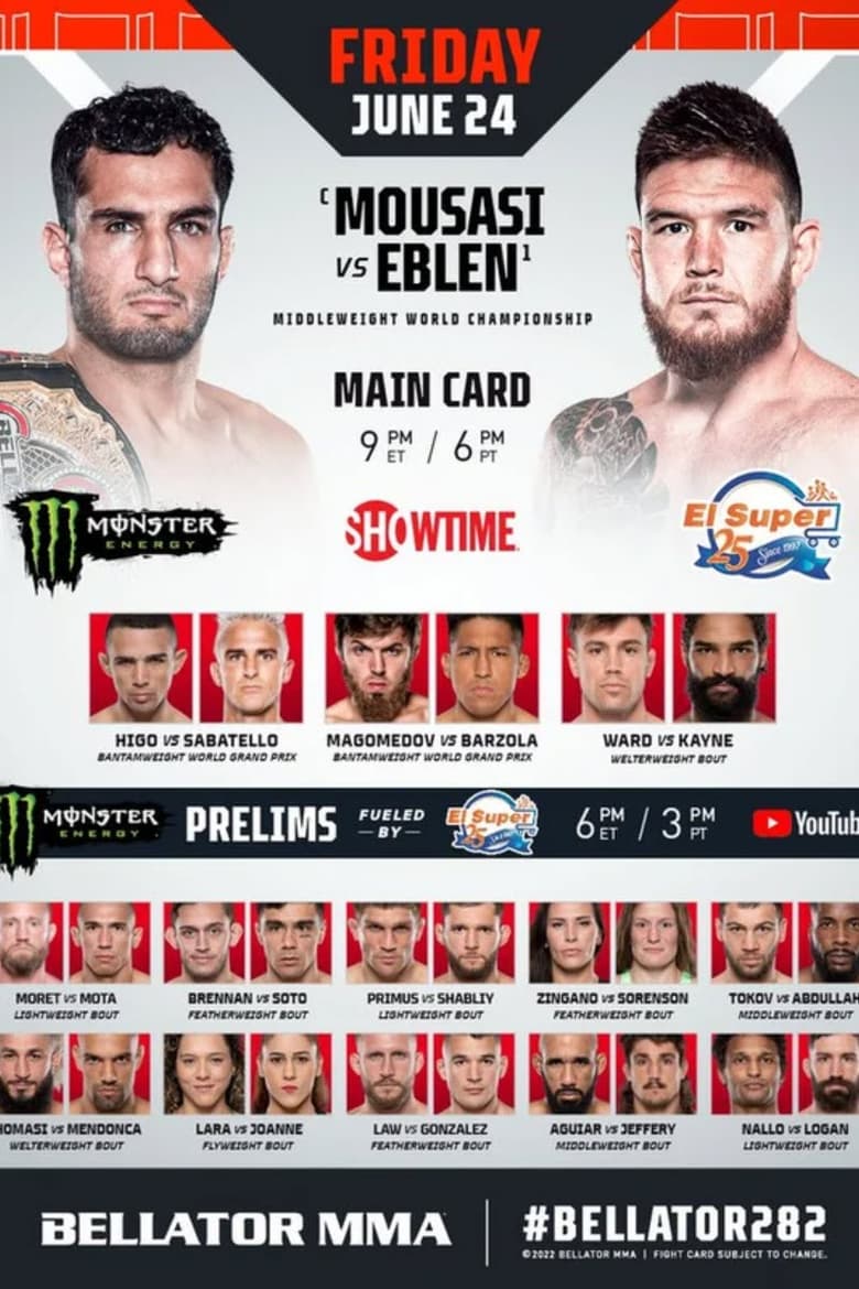 Poster of Bellator 282: Mousasi vs. Eblen