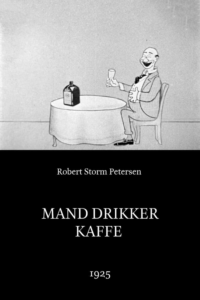 Poster of Man Drinking Coffee