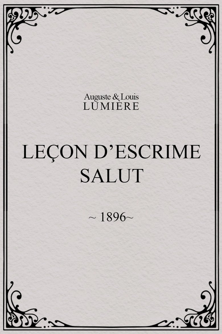 Poster of Leçon d’escrime : salut
