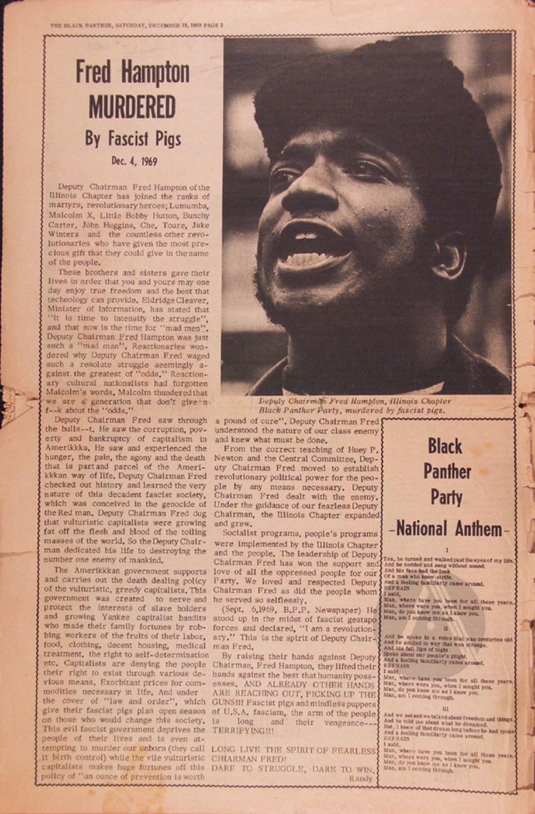 Poster of Death of a Black Panther: Fred Hampton