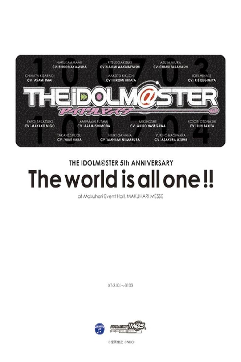 Poster of THE IDOLM@STER 5th ANNIVERSARY The world is all one!!