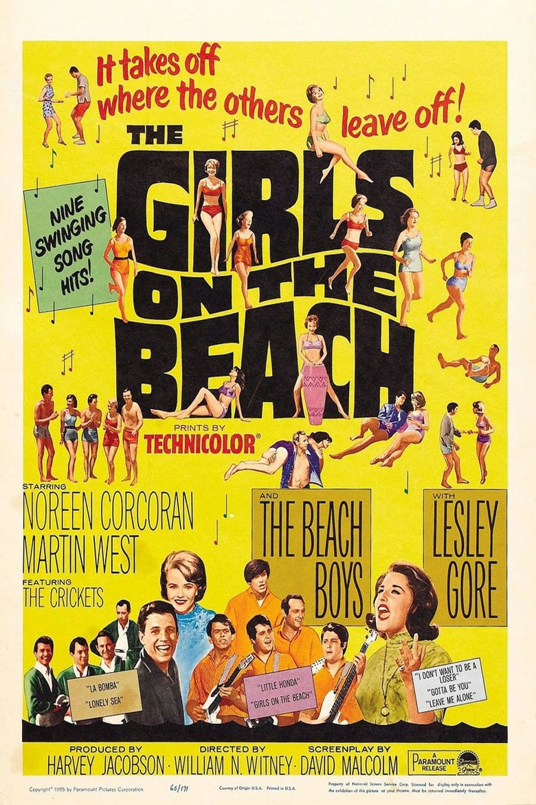 Poster of The Girls on the Beach