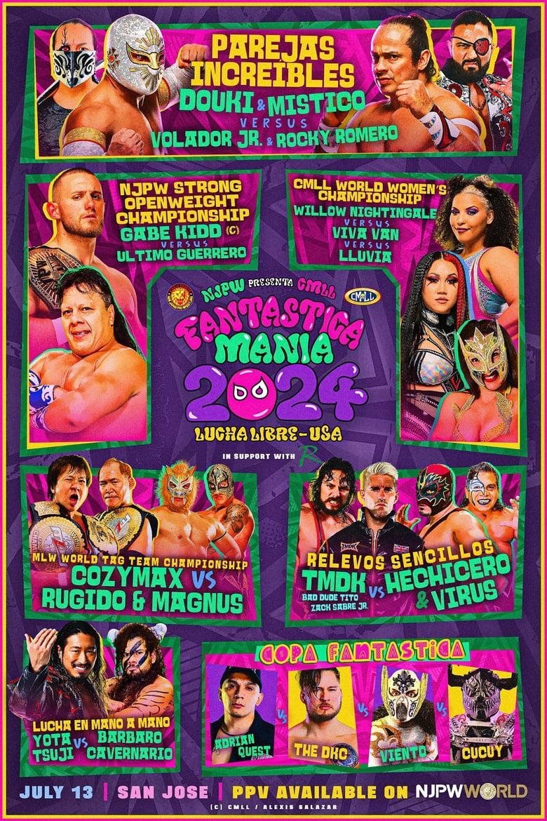 Poster of NJPW Presents CMLL Fantastica Mania 2024 - Lucha Libre USA