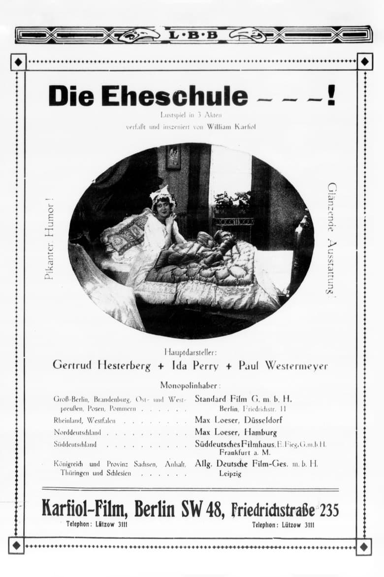 Poster of Die Eheschule