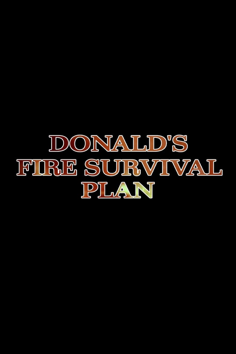 Poster of Donald's Fire Survival Plan