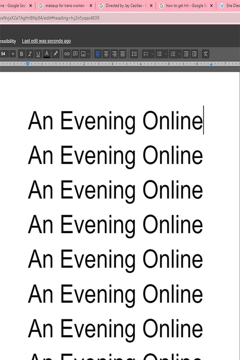 Poster of An Evening Online