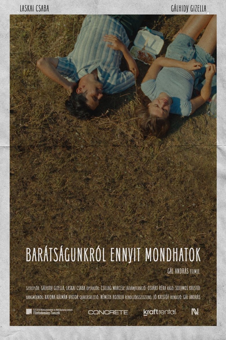 Poster of Barátságunkról ennyit mondhatok