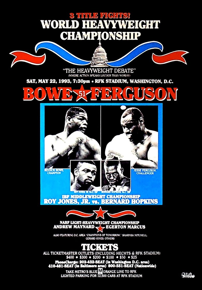 Poster of Riddick Bowe vs. Jesse Ferguson