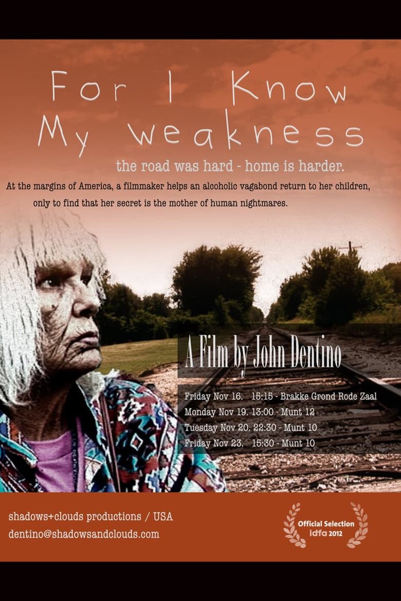 Poster of For I Know My Weakness