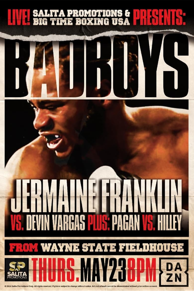 Poster of Jermaine Franklin vs. Devin Vargas