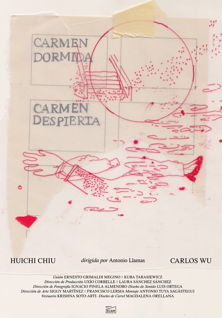 Poster of Carmen asleep, Carmen awake