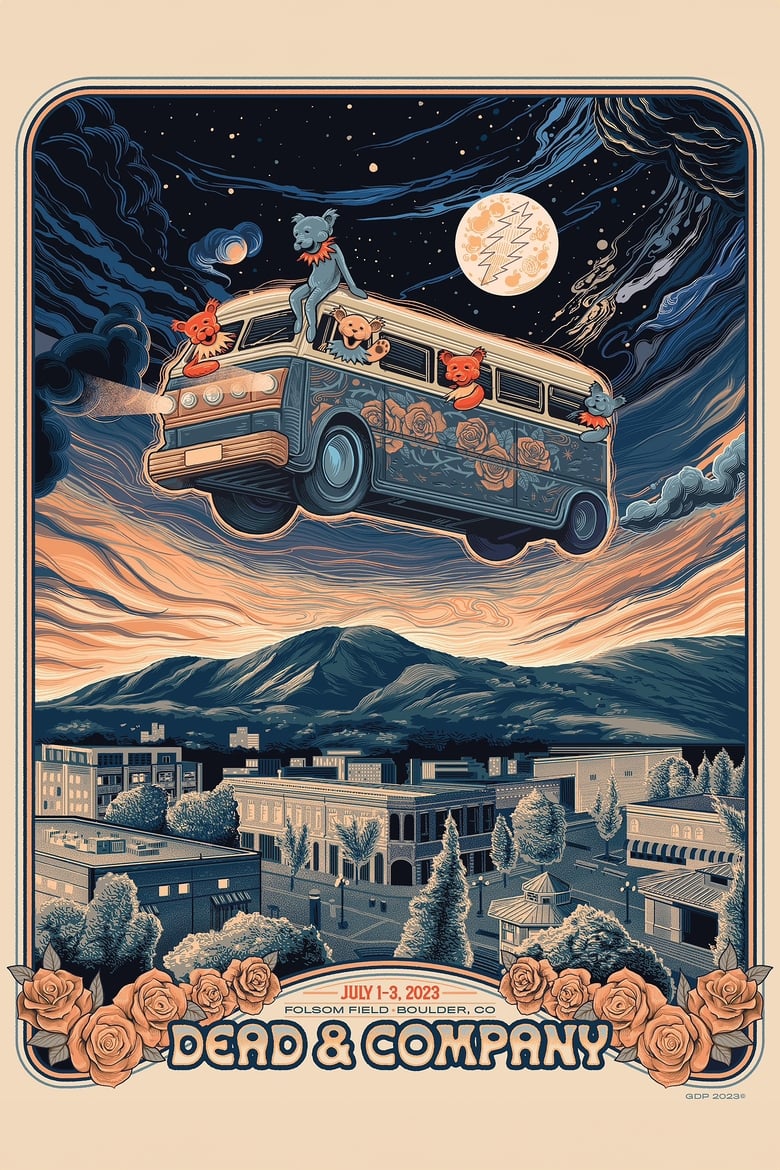 Poster of Dead & Company: 2023-07-01 Folsom Field, Boulder, CO, USA