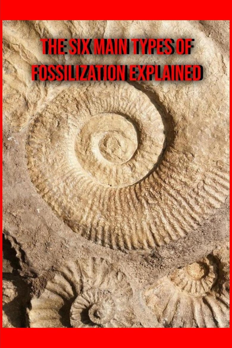 Poster of The Six Main Types of Fossilization Explained