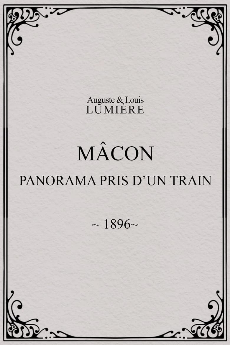 Poster of Mâcon : panorama pris d’un train