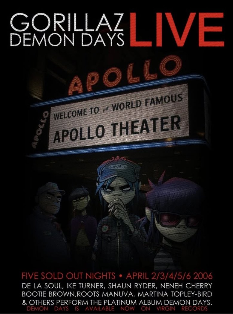 Poster of Gorillaz: Demon Days Live from the Apollo Theater, Harlem