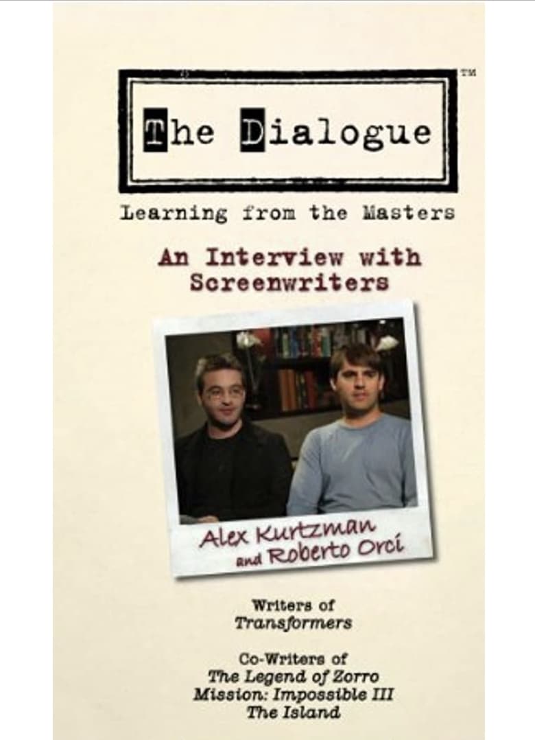 Poster of The Dialogue: An Interview with Screenwriters Alex Kurtzman and Roberto Orci