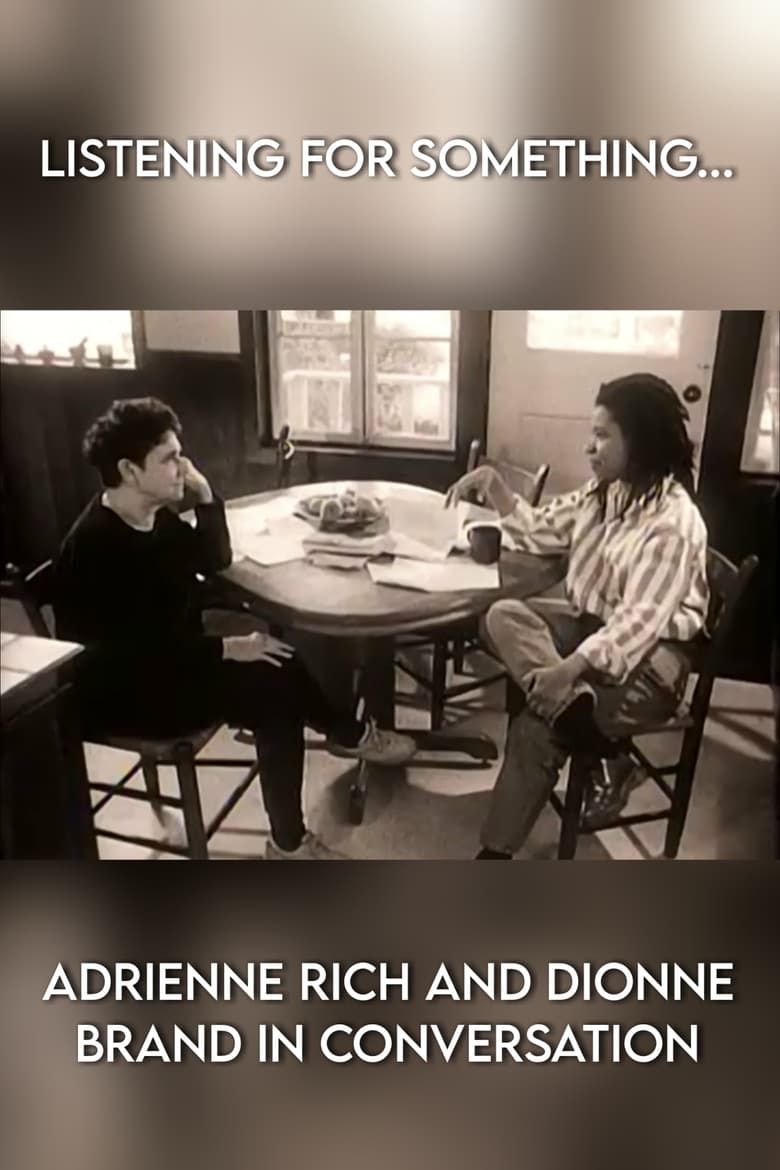 Poster of Listening for Something... Adrienne Rich and Dionne Brand in Conversation