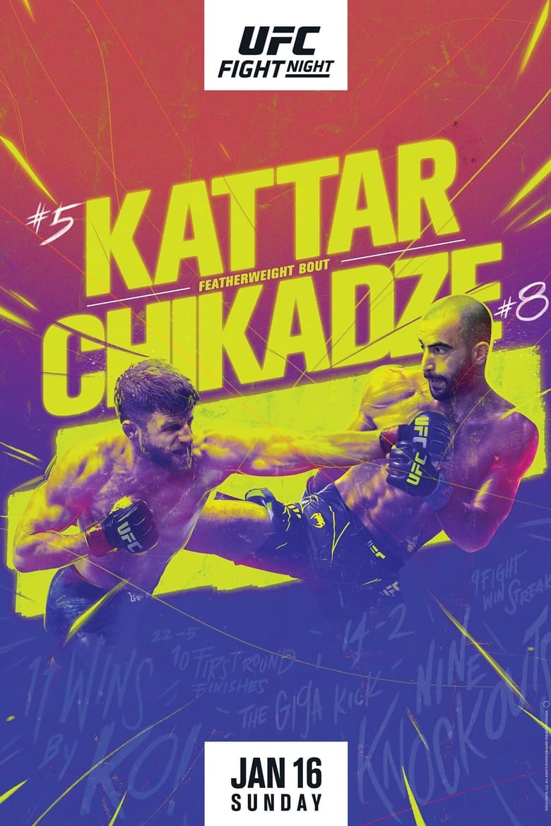 Poster of UFC on ESPN 32: Kattar vs. Chikadze