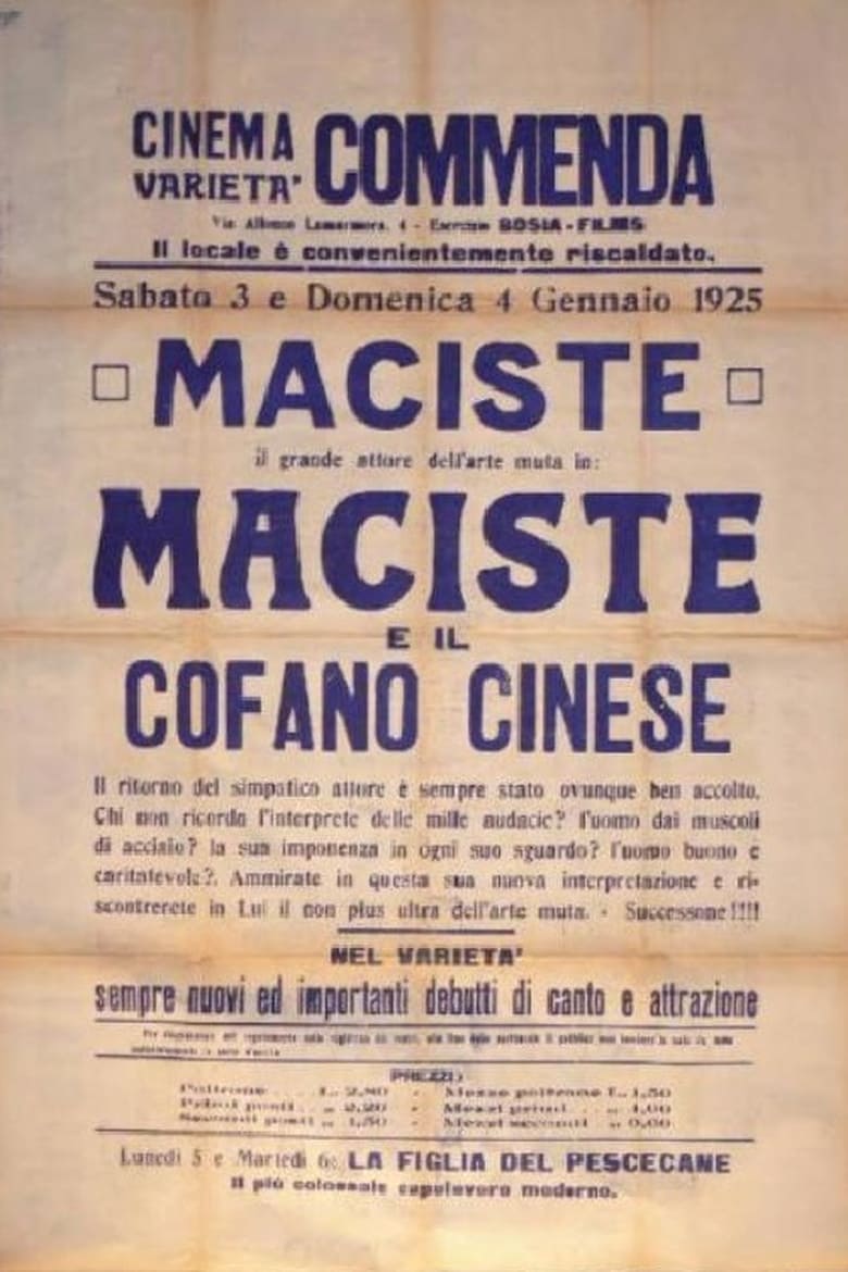 Poster of Maciste und die chinesische Truhe