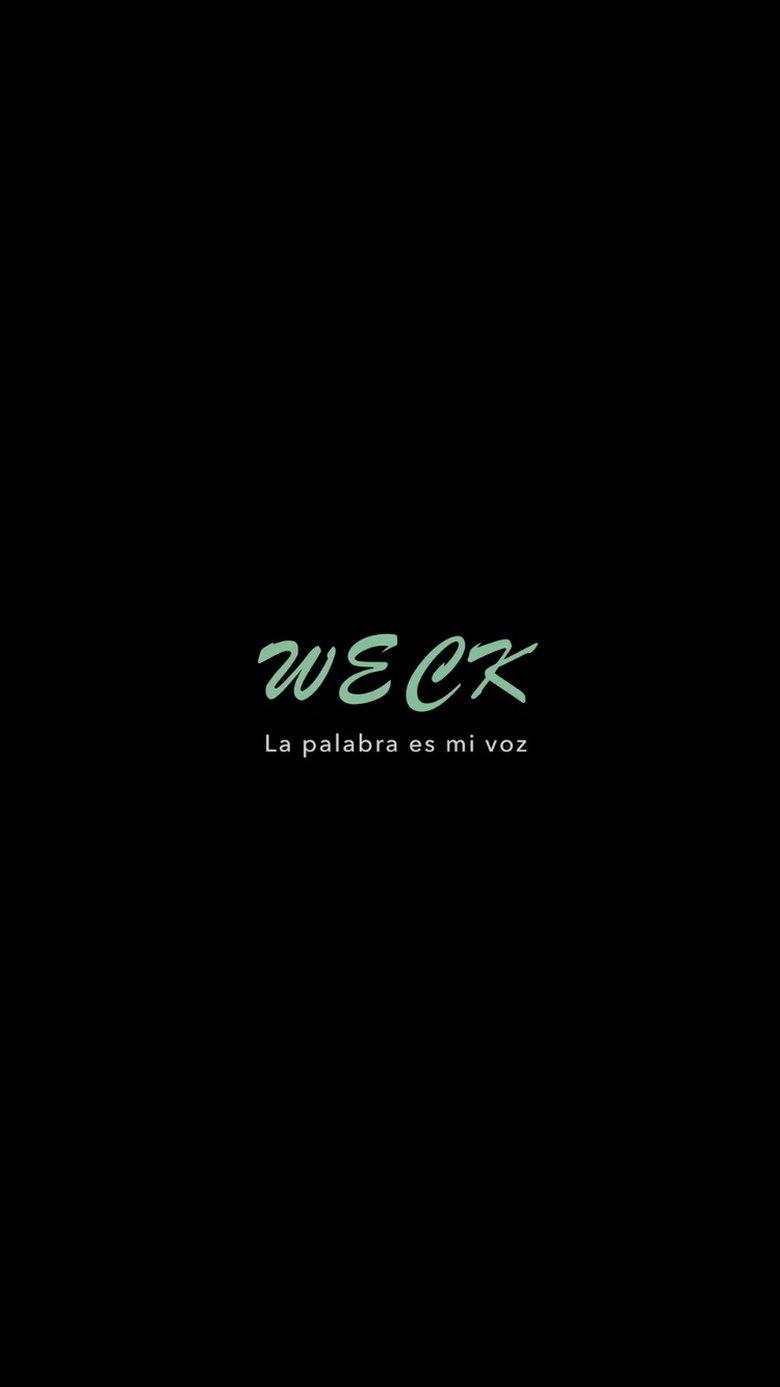 Poster of Weck: la palabra es mi voz