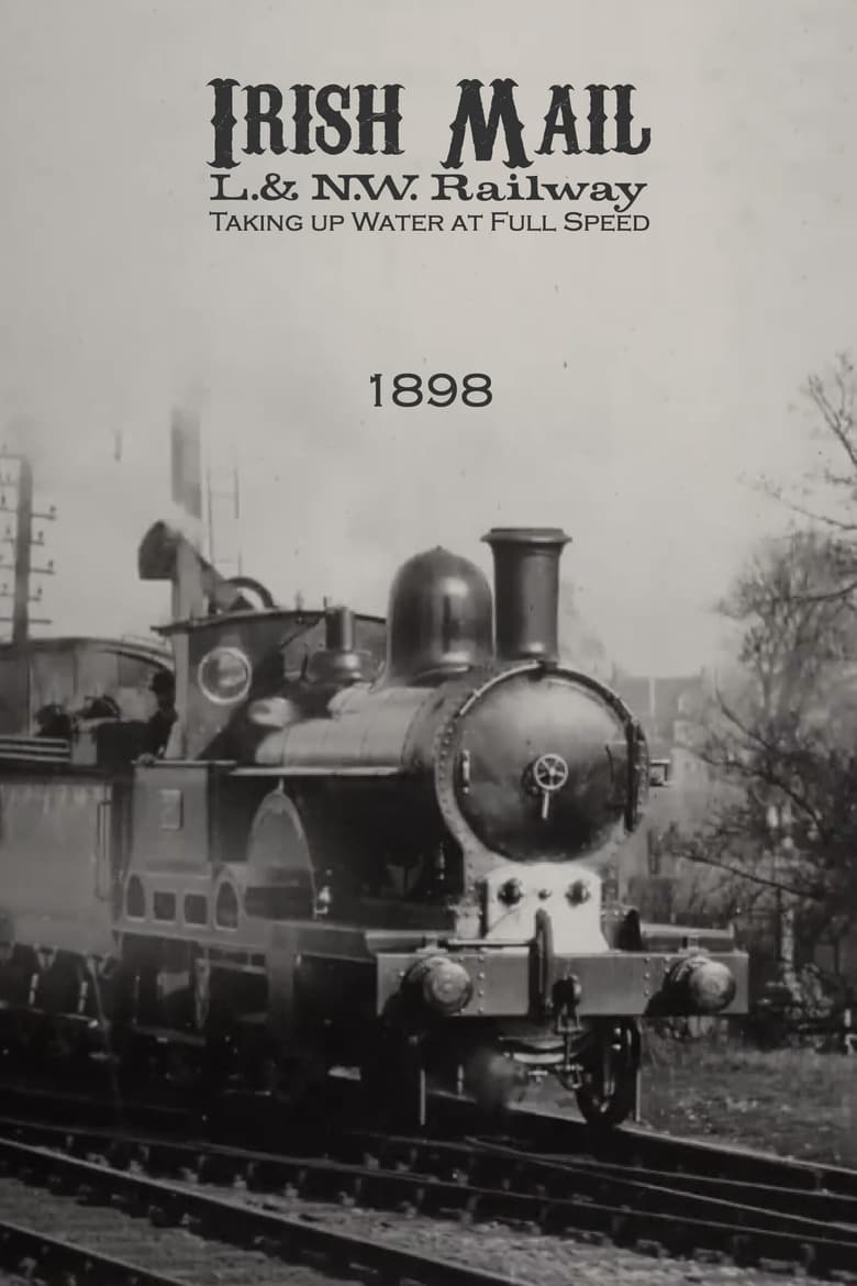 Poster of Irish Mail – L.& N.W. Railway – Taking up Water at Full Speed