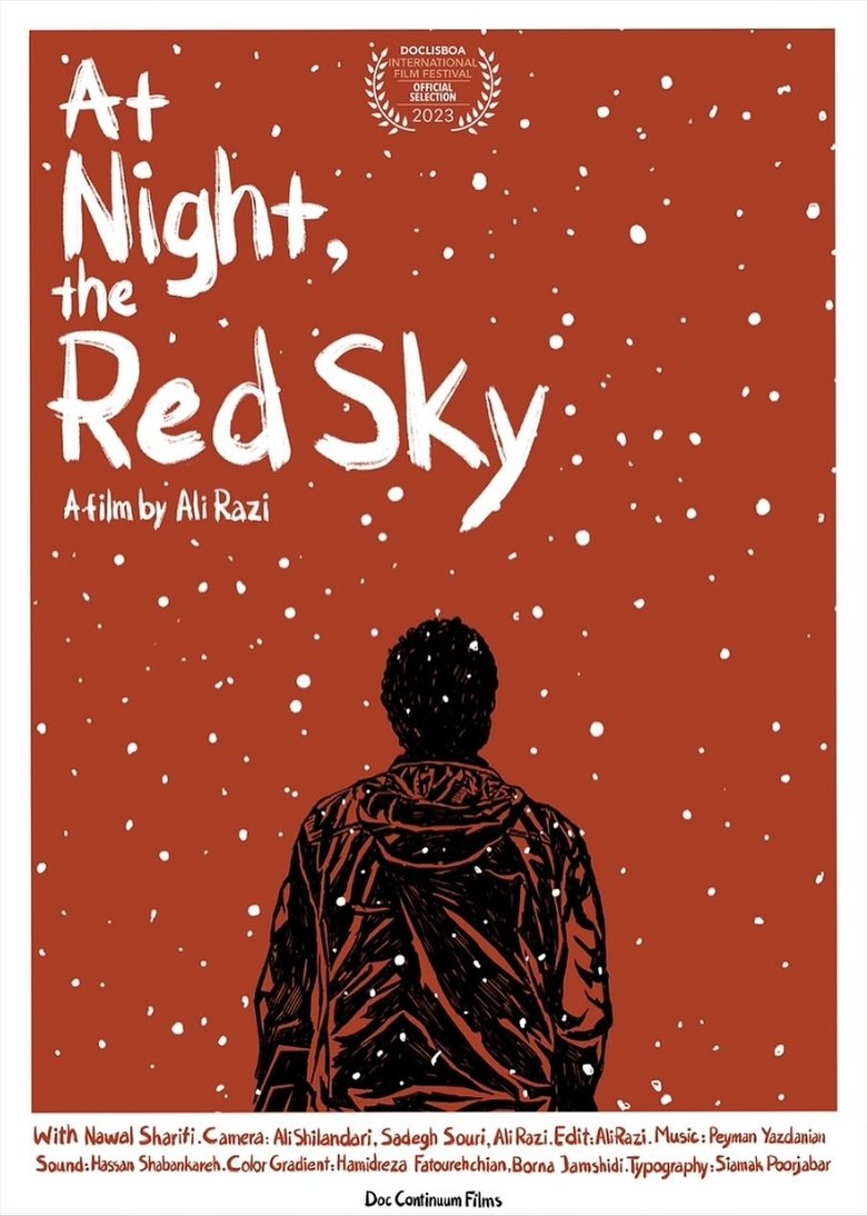 Poster of At Night, the Red Sky