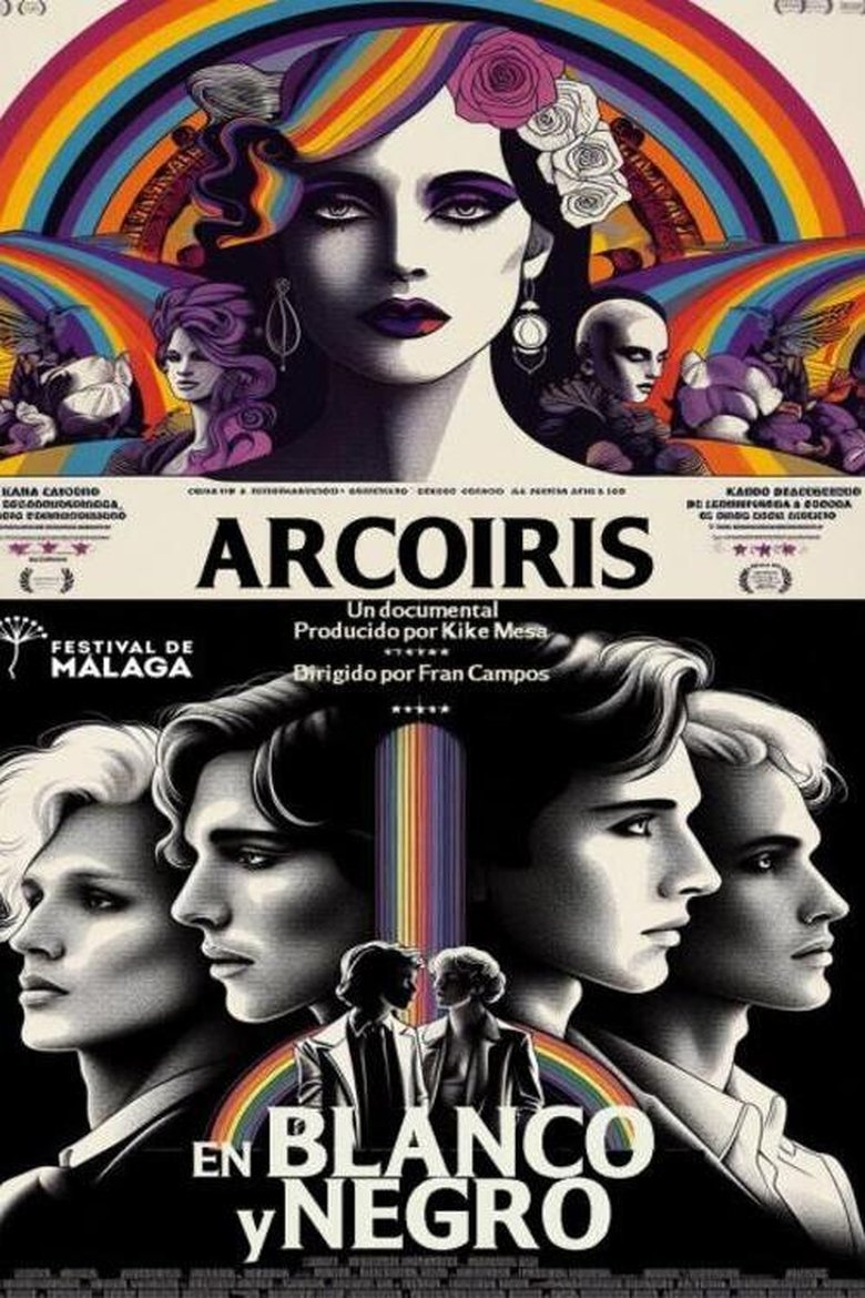 Poster of Rainbow in Black and White