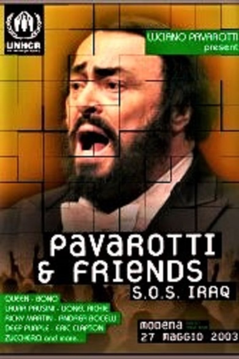 Poster of Pavarotti & Friends for SOS Iraq